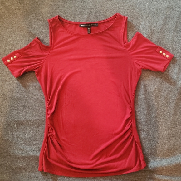 WHBM Cold Shoulder Top - Picture 2 of 9